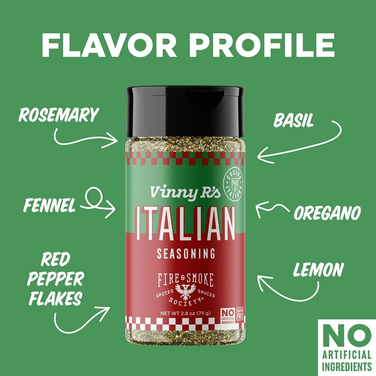 Fire & Smoke Society Vinny R's Italian Seasoning, 5.2 oz