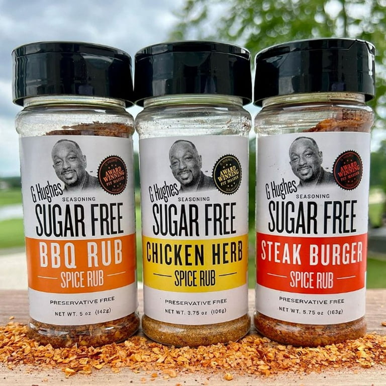 G Hughes Sugar Free Chicken Herb Rub Seasoning, 3.75 oz