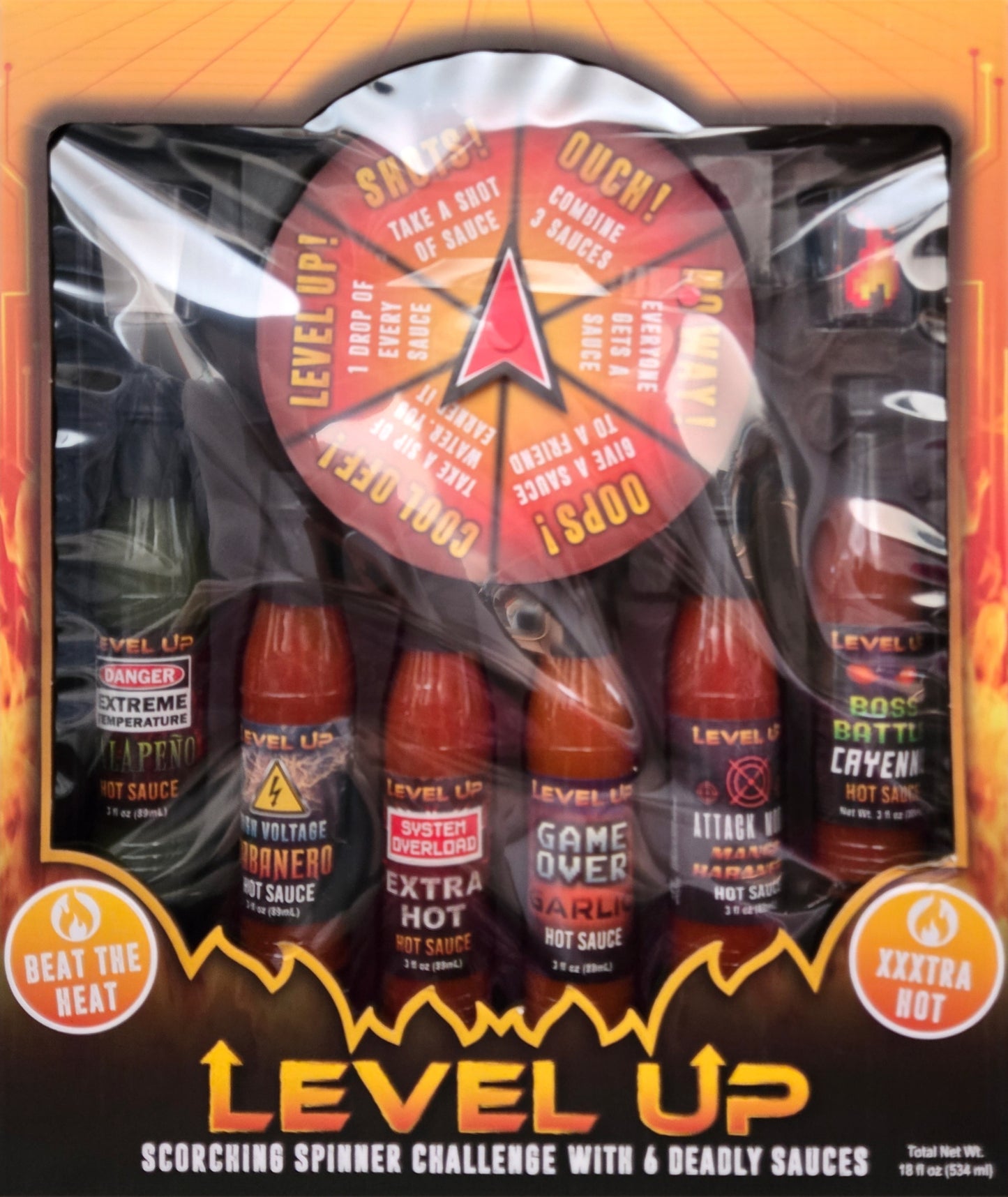 Level Up Hot Sauce Spinner Challenge - 6 Deadly Sauces