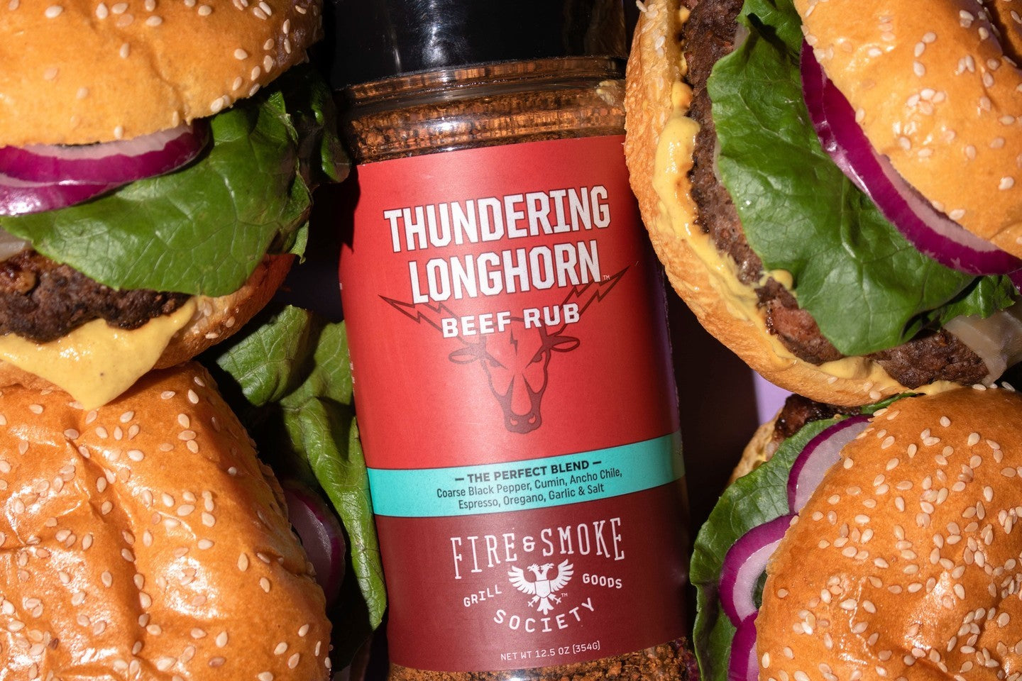 Fire & Smoke Society THUNDERING LONGHORN Beef Rub 12.5oz - SlobsRus BBQ
