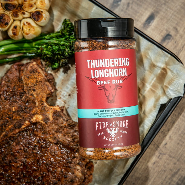 Fire & Smoke Society THUNDERING LONGHORN Beef Rub 12.5oz - SlobsRus BBQ