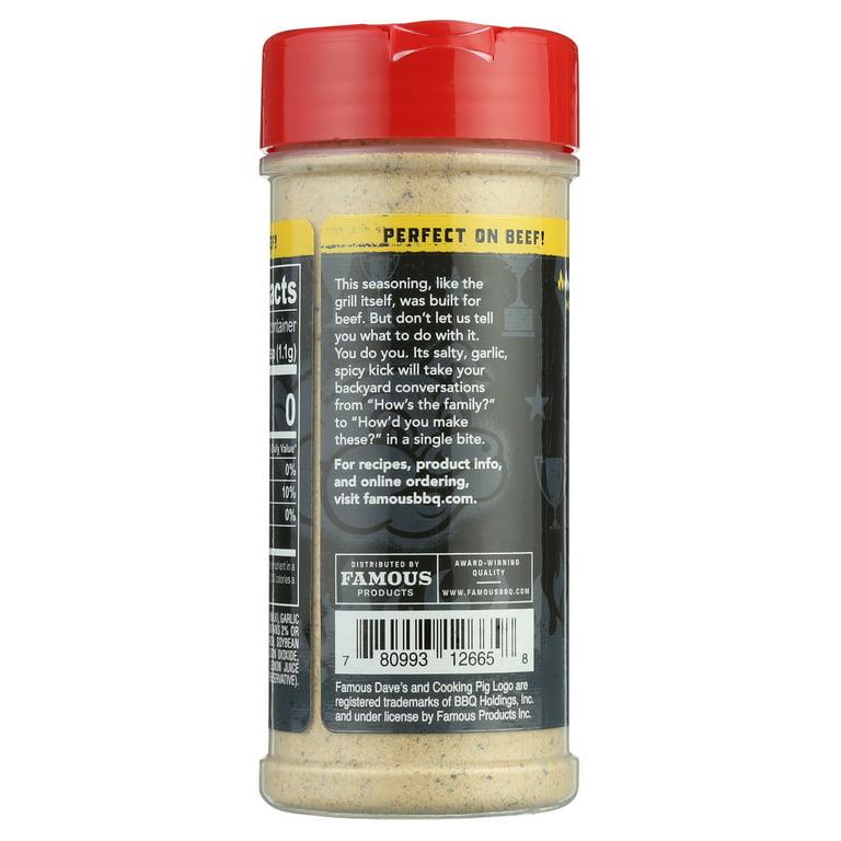 Famous Dave's Steak & Burger Mild Seasoning - SlobsRus BBQ