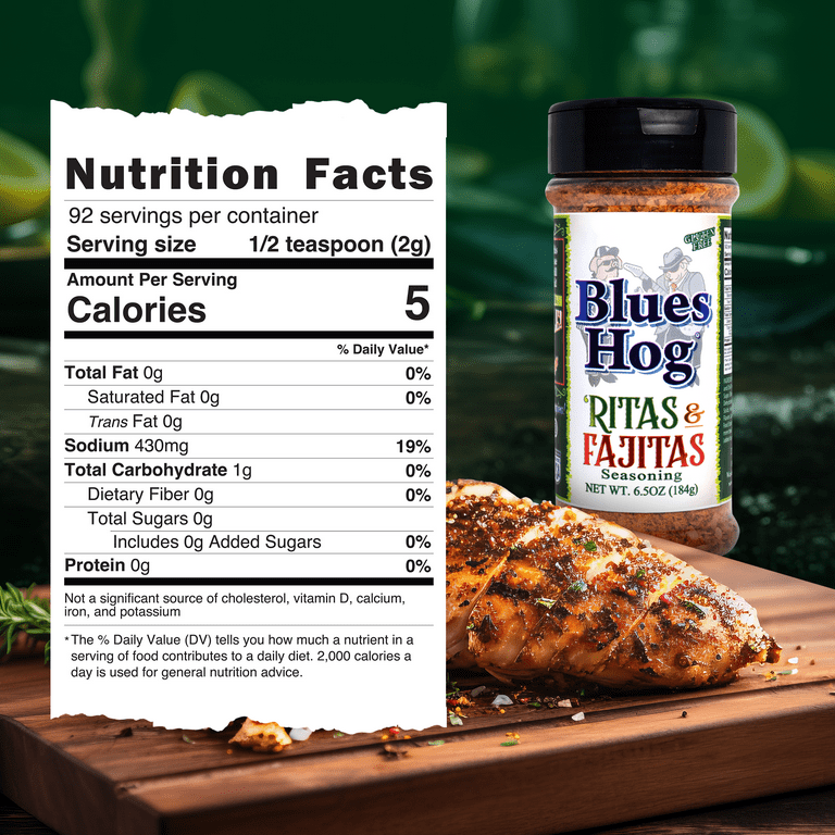Blues Hog 'Ritas & Fajitas Seasoning, 6.5oz