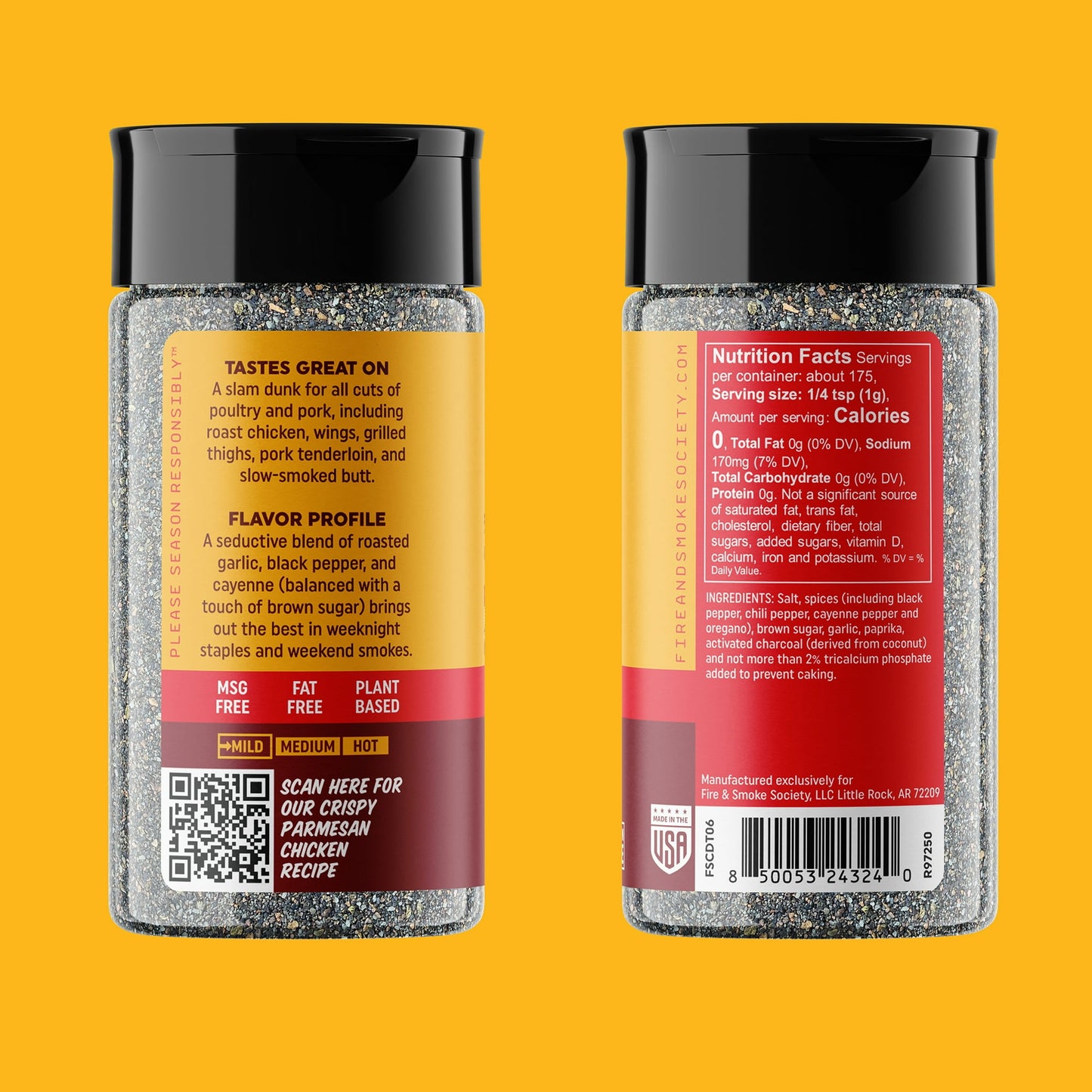 Fire & Smoke Society Coop De Thrill BBQ Poultry Seasoning Blend, 6.2oz