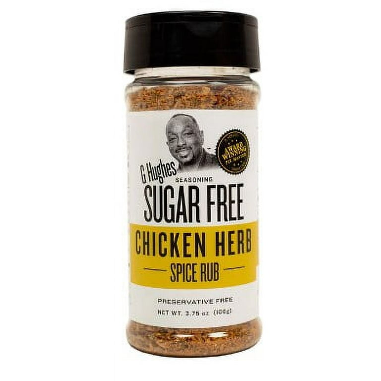 G Hughes Sugar Free Chicken Herb Rub Seasoning, 3.75 oz
