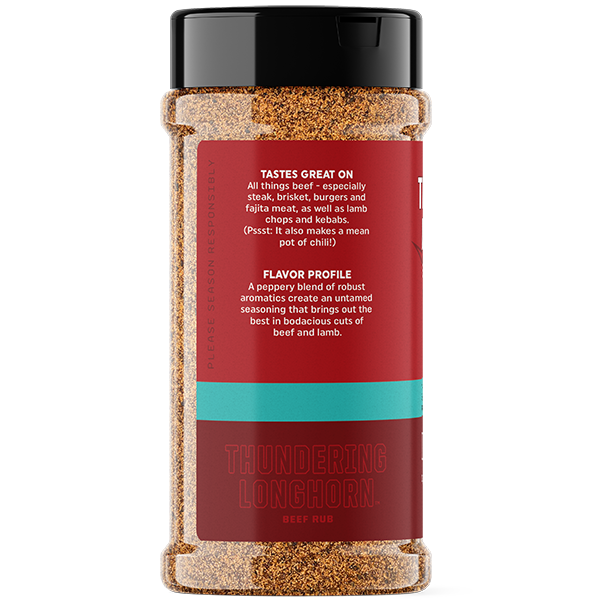 Fire & Smoke Society THUNDERING LONGHORN Beef Rub 12.5oz - SlobsRus BBQ