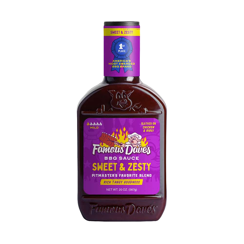 Famous Dave's Sweet & Zesty BBQ Sauce, 20 oz