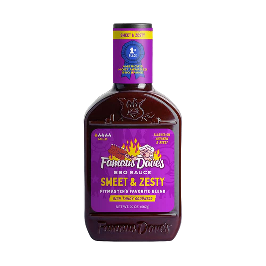 Famous Dave's Sweet & Zesty BBQ Sauce, 20 oz