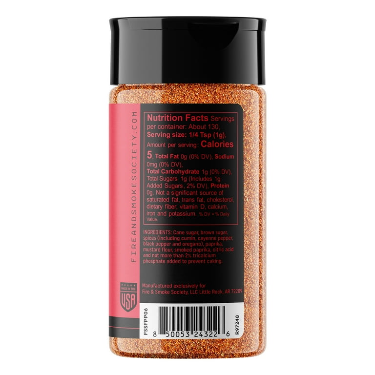 Fire & Smoke Society Brazen Pig BBQ Seasoning, No Salt Seasoning