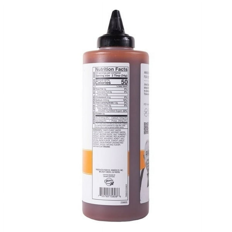 Kinder's Honey Hot Barbecue Sauce, 27 Oz