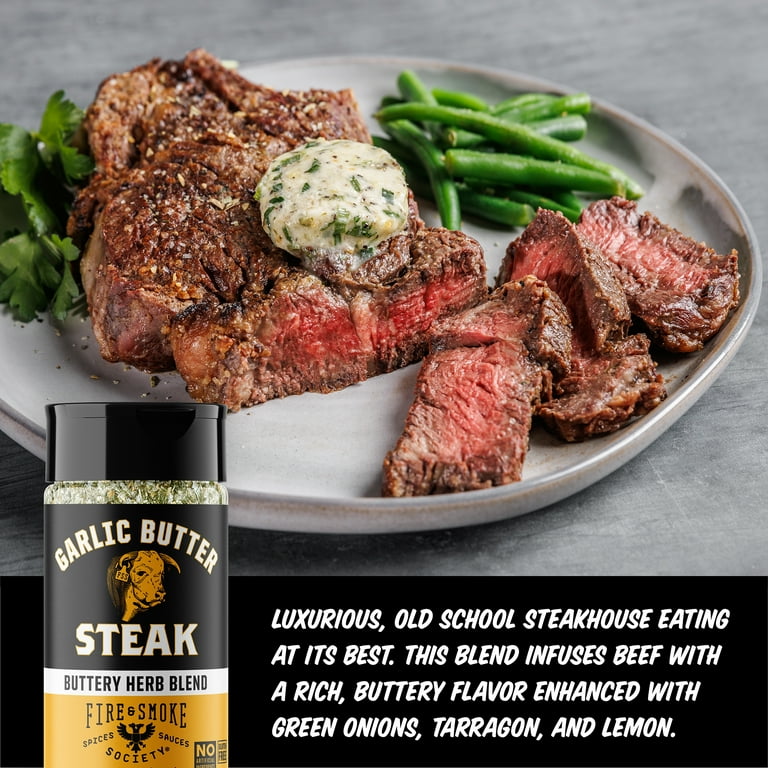 Fire & Smoke Society Garlic Butter Steak Seasoning, 6.2oz