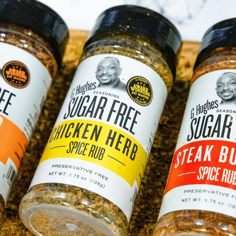 G Hughes Sugar Free Chicken Herb Rub Seasoning, 3.75 oz