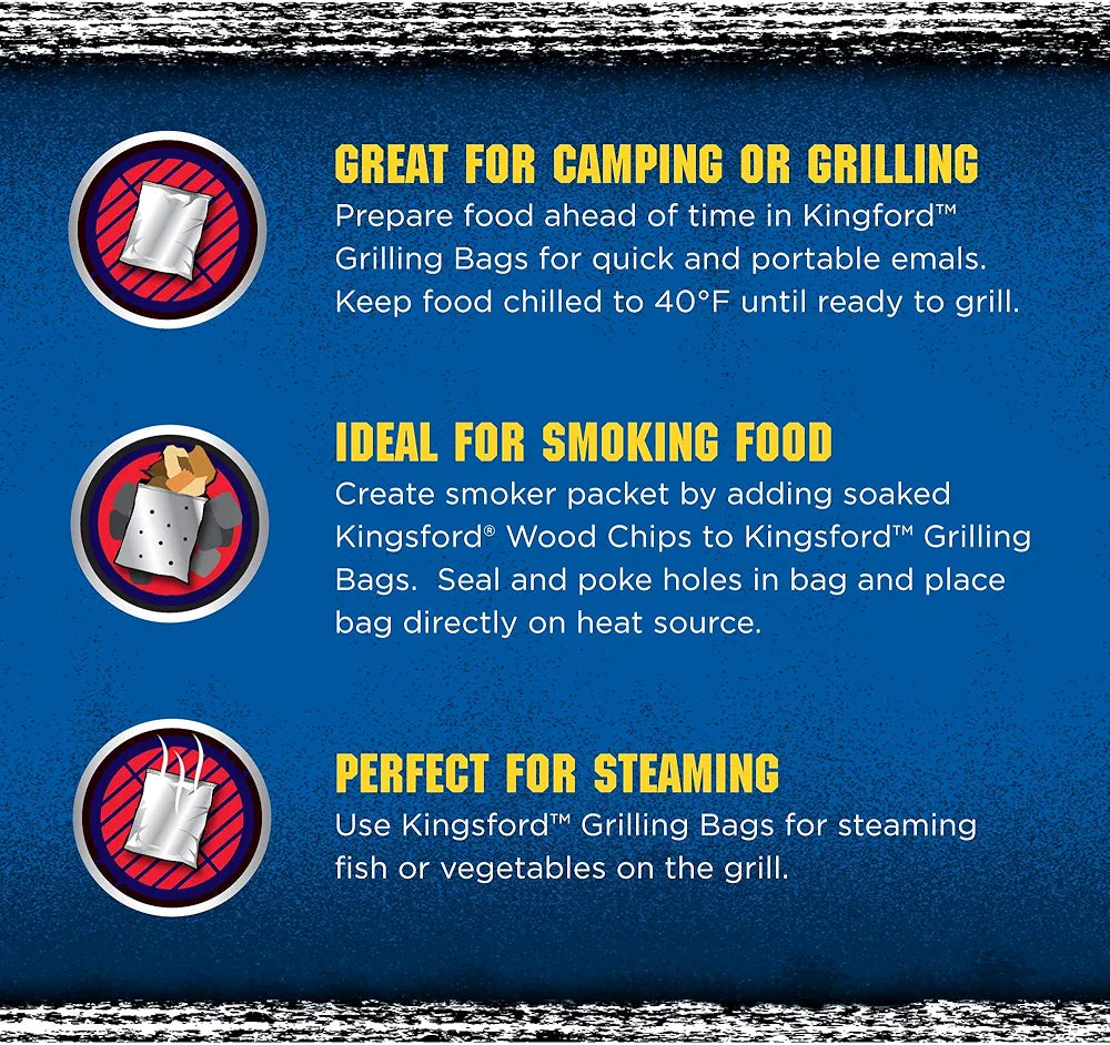 Kingsford Extra Tough Aluminum Grill Bags, 4pk