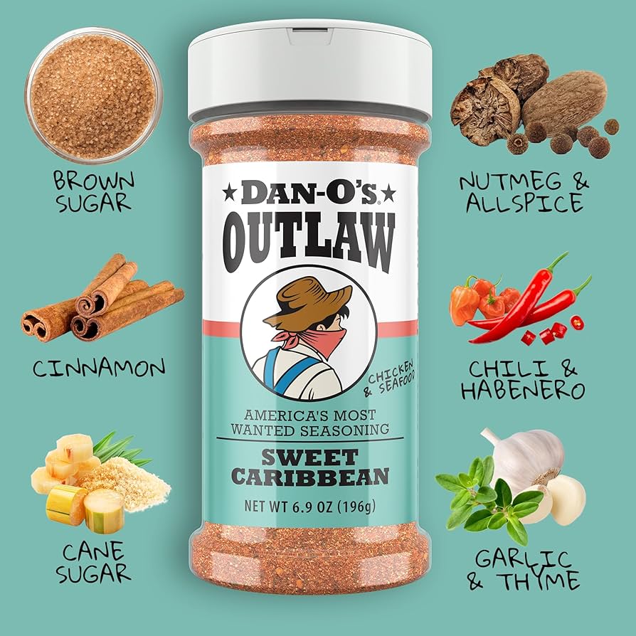 Dan-O's Outlaw Sweet Caribbean Seasoning, 6.9oz