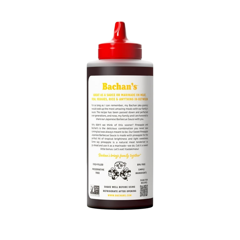 Bachan's Sweet Pineapple Japanese Barbecue Sauce, 16oz