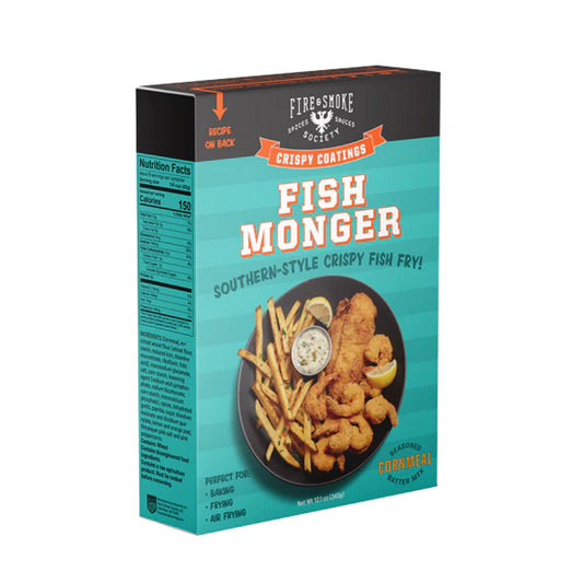 Fire & Smoke Society Southern Style Crispy Fish Fry Mix, Fish Monger Coating