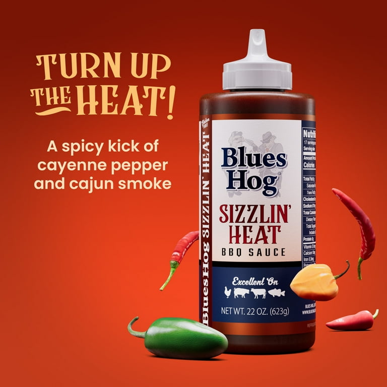 Blues Hog Sizzlin' Heat BBQ Sauce, 22oz