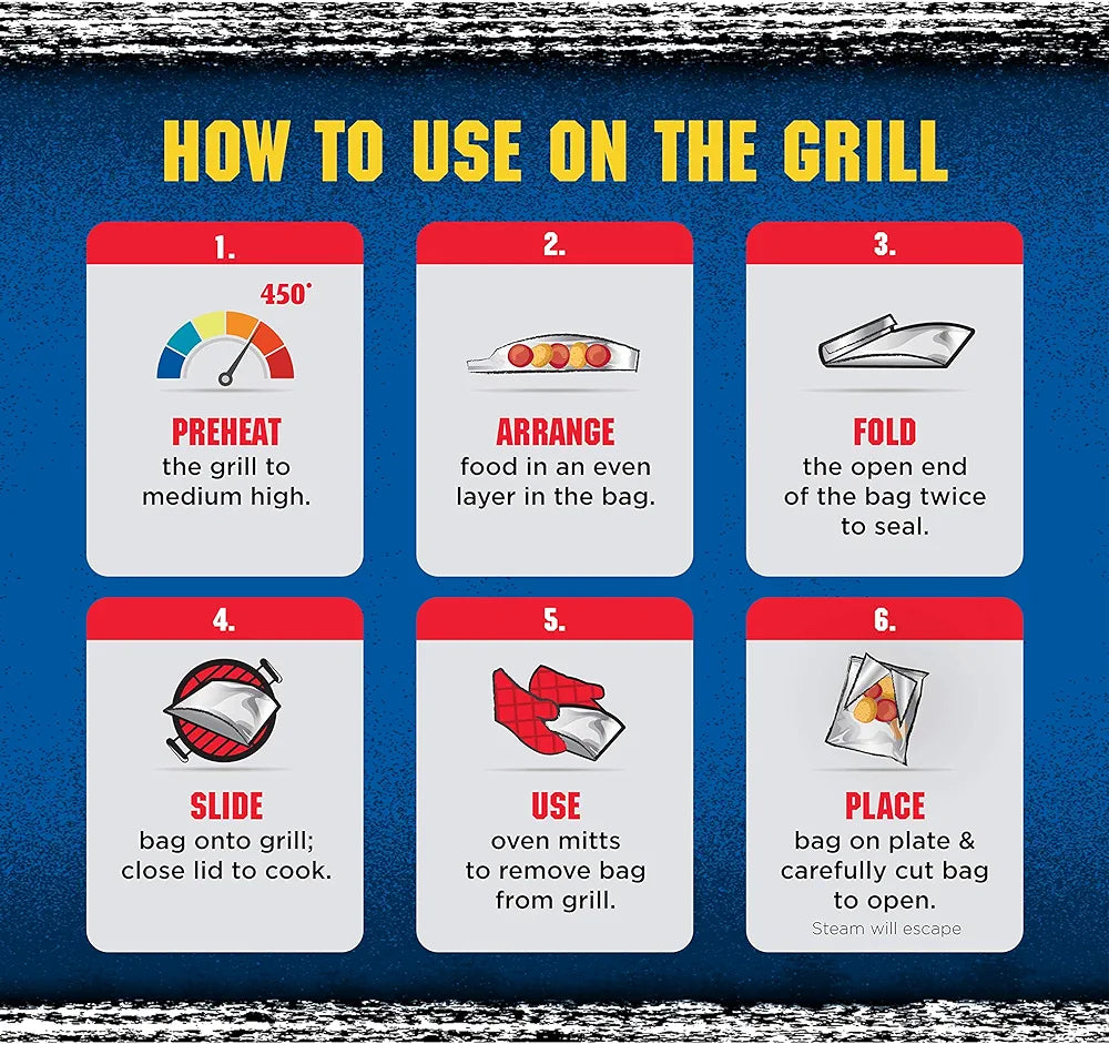 Kingsford Extra Tough Aluminum Grill Bags, 4pk