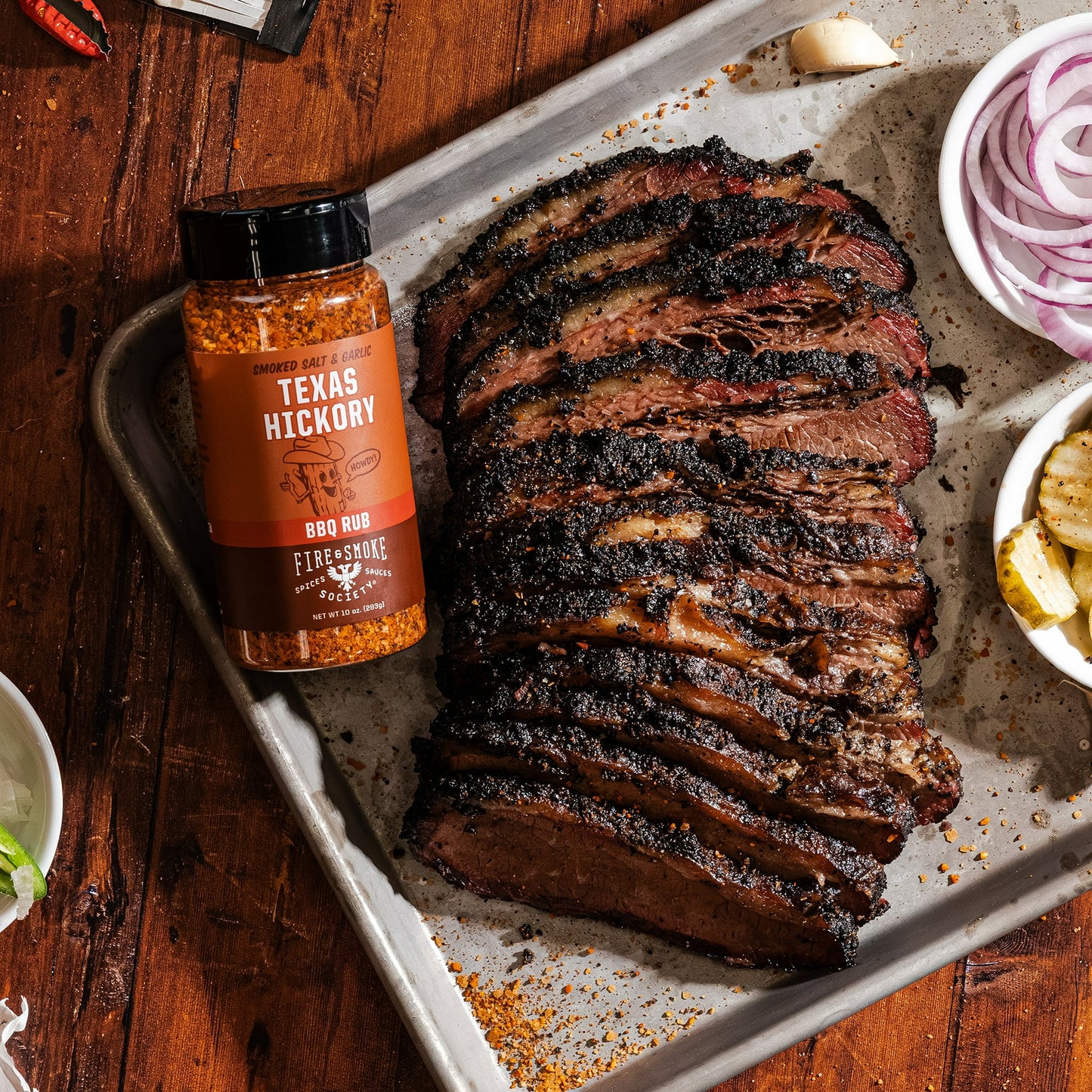 Fire & Smoke Society Texas Hickory BBQ Seasoning Blend, 10 oz