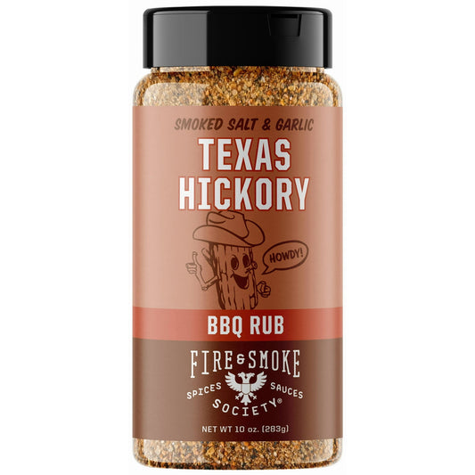 Fire & Smoke Society Texas Hickory BBQ Seasoning Blend, 10 oz