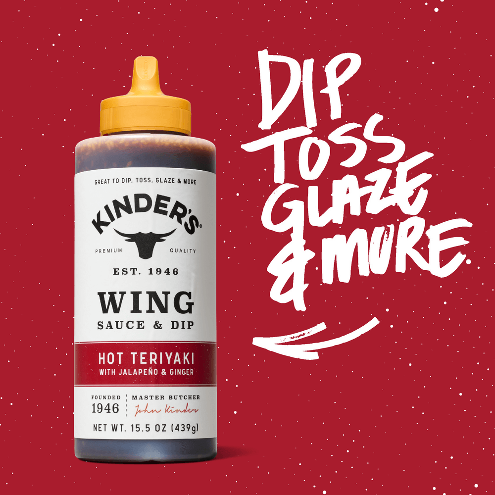 Kinder's Hot Teriyaki Wing Sauce, 15.5oz