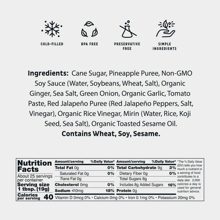 Bachan's Sweet Pineapple Japanese Barbecue Sauce, 16oz