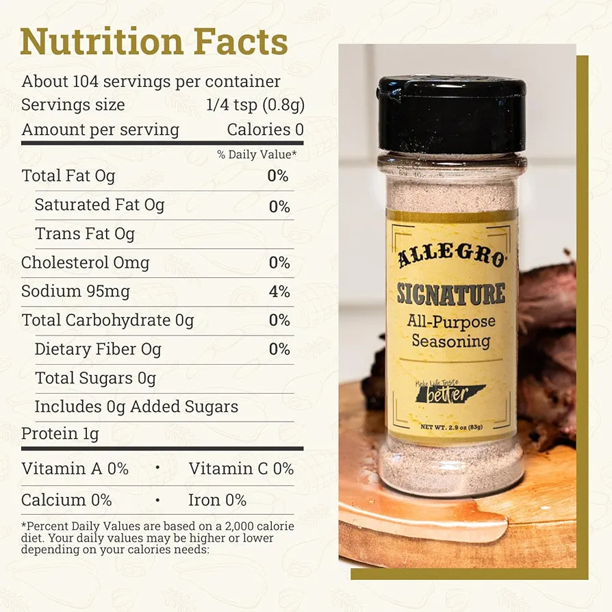 Allegro Signature All-Purpose Seasoning, 2.9 oz