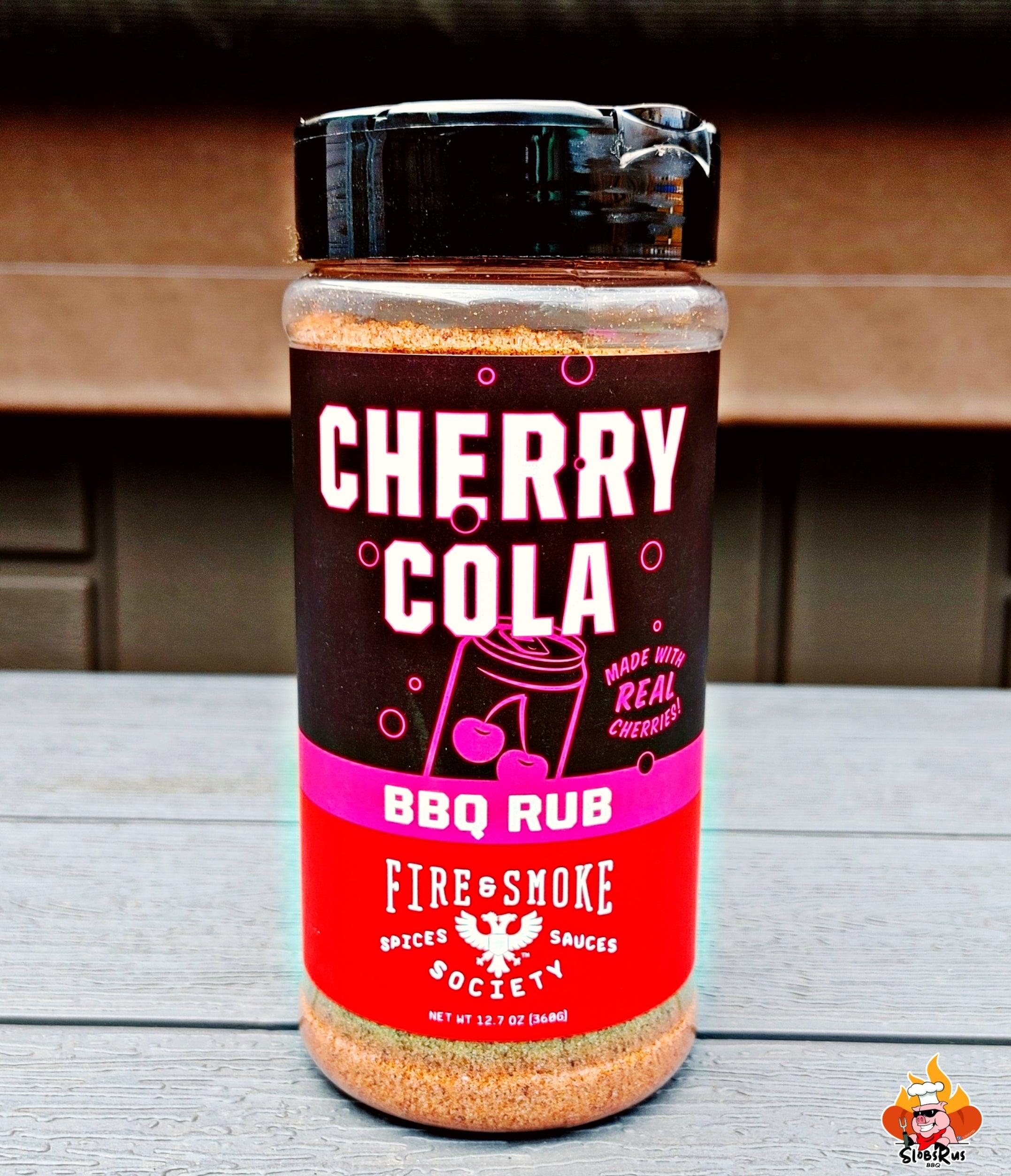  Fire & Smoke Society Cherry Cola BBQ Dry Rub Seasoning for  Smoking and Grilling Meat, Beef, Steak, Turkey, Chicken, Lamb, Pork Ribs,  Chops, Barbecue Spices, Allspice and Natural Cola Flavor 