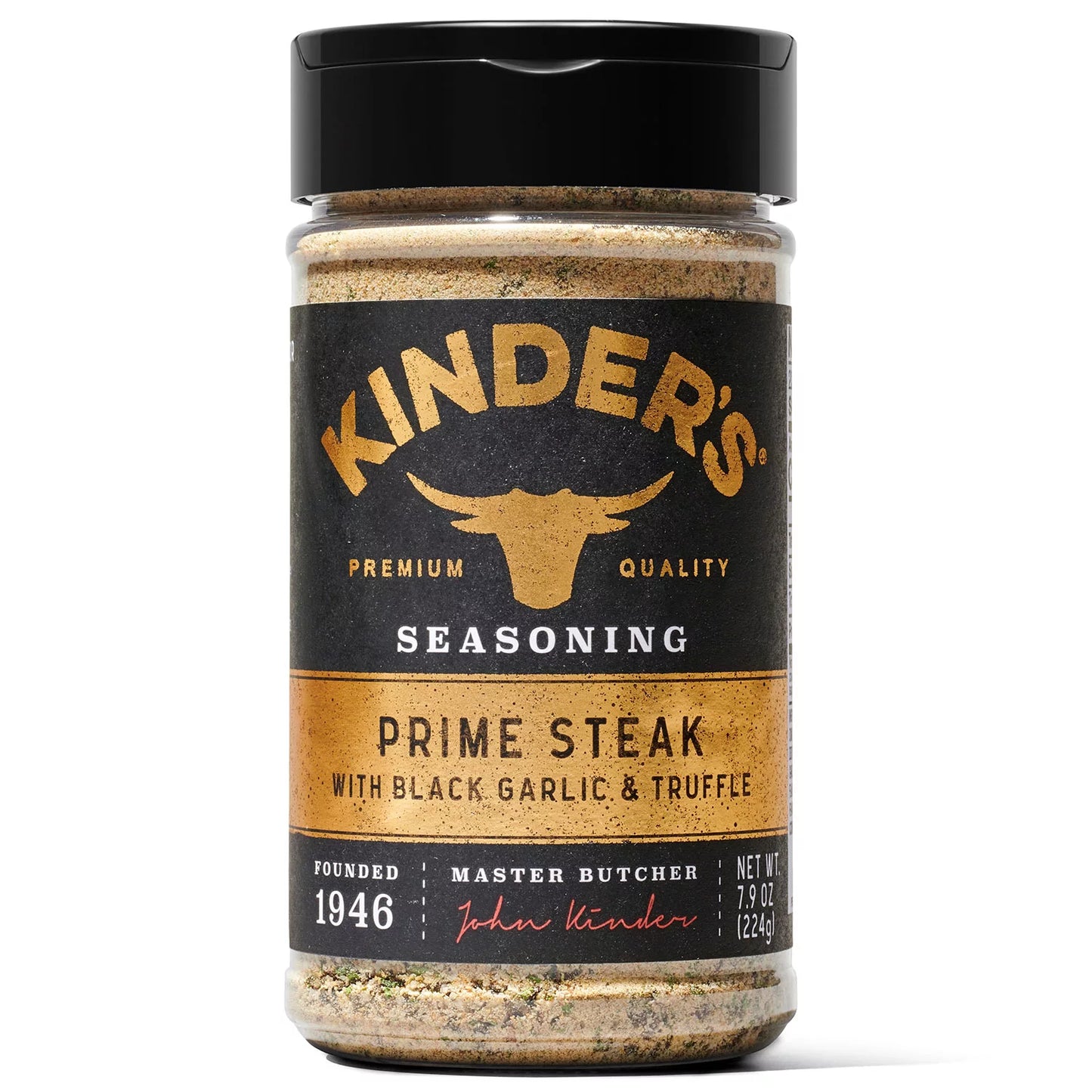 Kinder's Prime Steak with Black Garlic and Truffle Seasoning