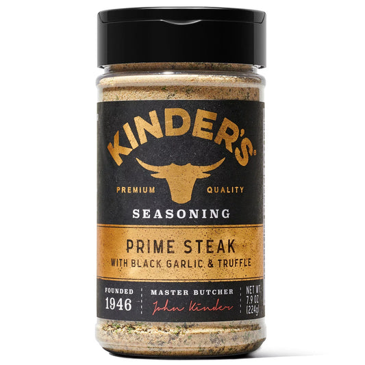 Kinder's Prime Steak with Black Garlic and Truffle Seasoning