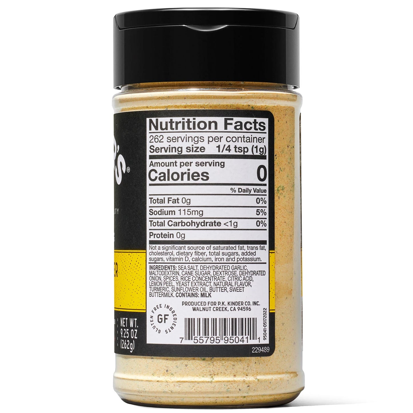 Kinder's Lemon Butter and Garlic Seasoning (9.25 oz.)