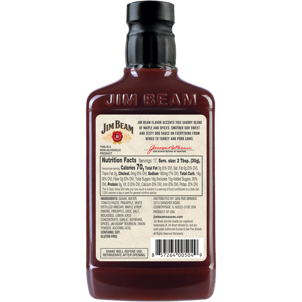 JIM BEAM MAPLE BOURBON BARBECUE SAUCE - SlobsRus BBQ