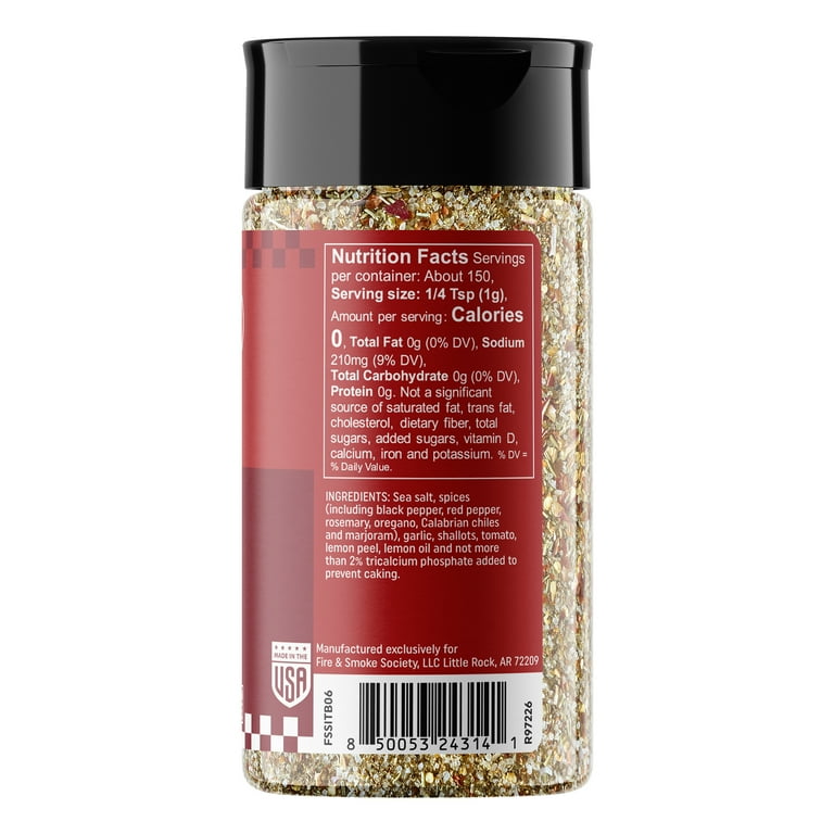 Fire & Smoke Society Spicy Italian Seasoning, 5.3oz