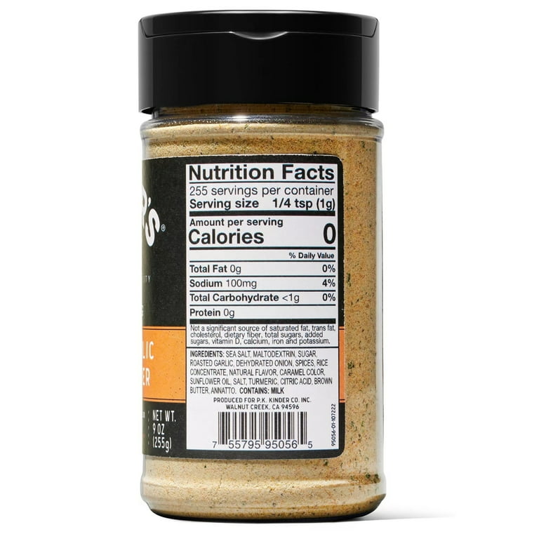 Kinder's Roasted Garlic Brown Butter Seasoning, 9oz - SlobsRus BBQ