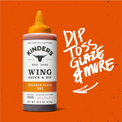 Kinder's Bourbon Peach BBQ Wing Sauce - SlobsRus BBQ