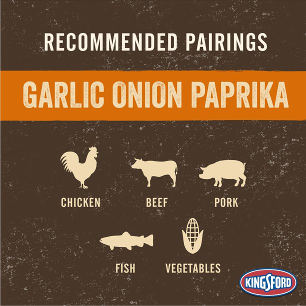 KINGSFORD® SIGNATURE FLAVORS BRIQUETS
GARLIC ONION PAPRIKA 2lb - SlobsRus BBQ