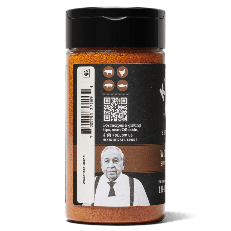 Kinder's Woodfired Blend Seasoning for Grilling, 6.4 oz