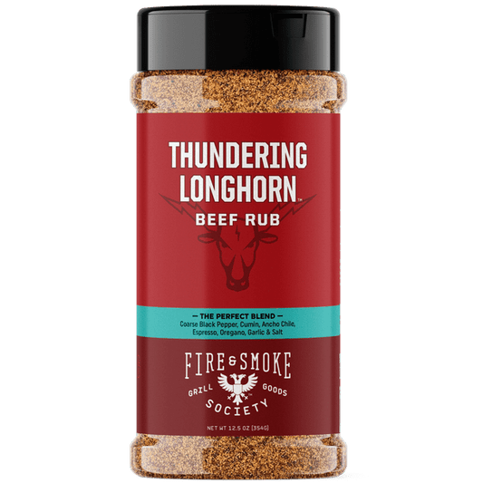 Fire & Smoke Society THUNDERING LONGHORN Beef Rub 12.5oz - SlobsRus BBQ