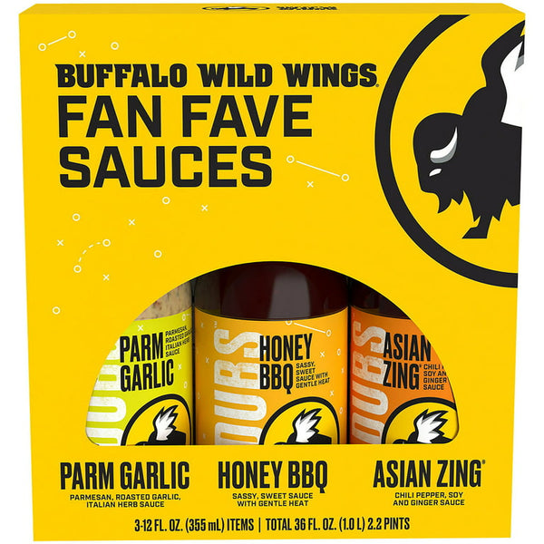 Buffalo Wild Wings Fan Fave Sauces - Parmesan Garlic, Honey BBQ