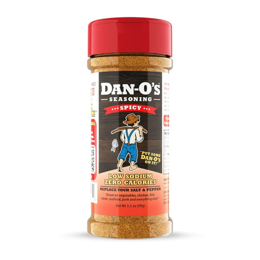 Dan-O's Spicy Seasoning - All-Natural, Low Sodium, Zero Sugar, 3.5oz