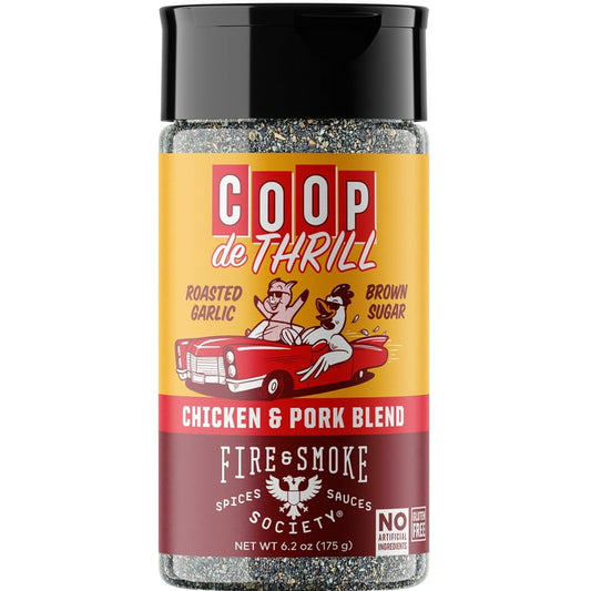 Fire & Smoke Society Coop De Thrill BBQ Poultry Seasoning Blend, 6.2oz