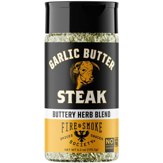 Fire & Smoke Society Garlic Butter Steak Seasoning, 6.2oz