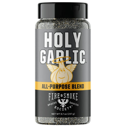 Fire & Smoke Society Holy Garlic All Purpose Seasoning, 8.7 oz