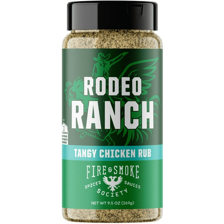 Fire & Smoke Society Rodeo Ranch Chicken Seasoning, 9.5 oz