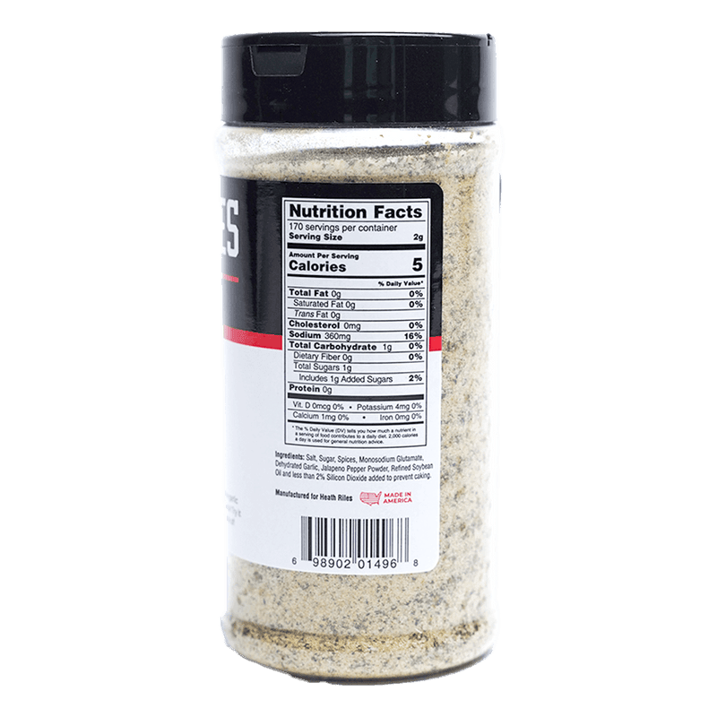 Heath Riles Authentic Garlic Jalapeño Rub - SlobsRus BBQ