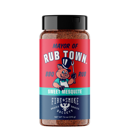 Fire & Smoke Society Mayor of Rub Town| Sweet Mesquite BBQ Rub - SlobsRus BBQ