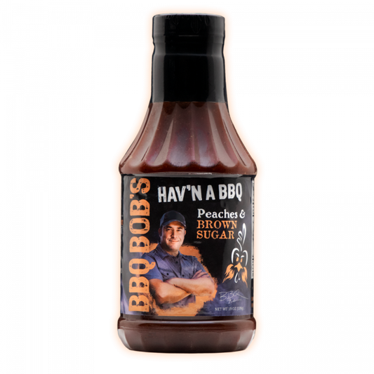 BBQ BOB’S PEACHES & BROWN SUGAR SAUCE 19OZ