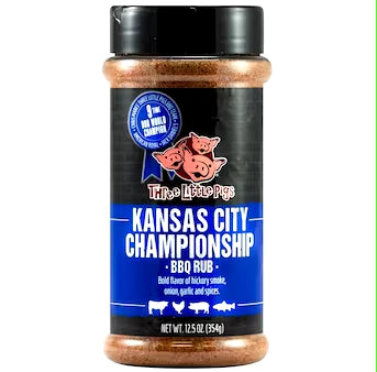 Three Little Pigs Kansas City Bbq Style Seasoning Blend, 12.5oz