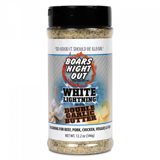 Boars Night Out White Lightning Double Garlic Butter, 12.2oz