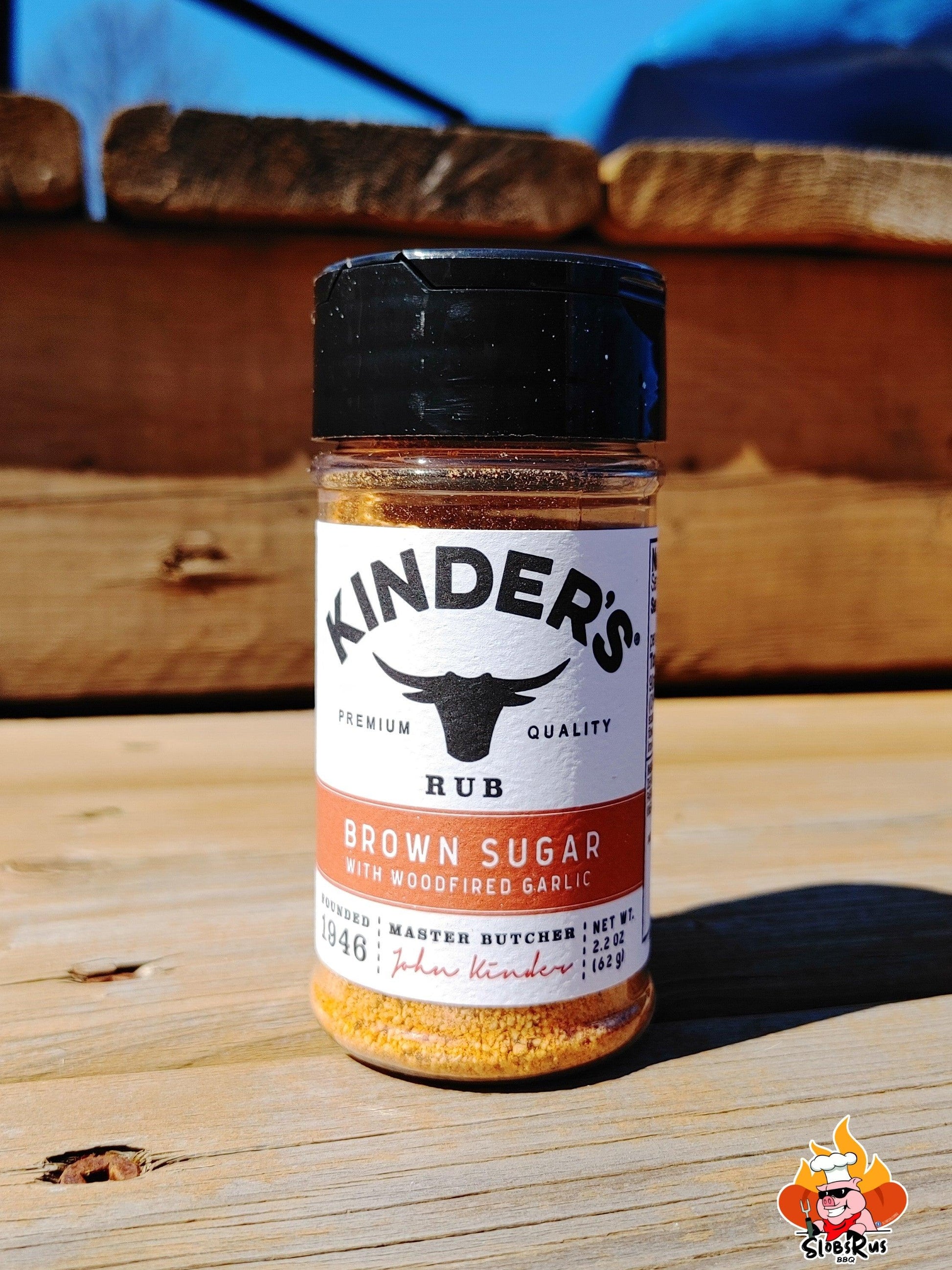 Kinder's Brown Sugar with Woodfired Garlic Rub and Seasoning, 2.2